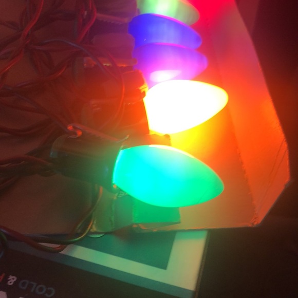 Christmas lights multi colored VTG USA 15 lights 23 feet long EUC - Picture 7 of 8